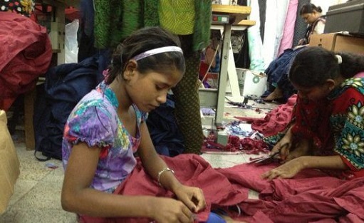 child labour textile stýfð